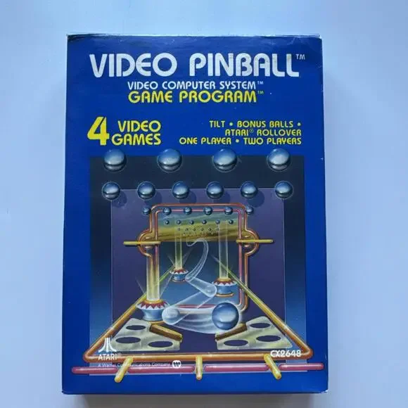 Video Pinball Atari Video Computer System Game Program - Picture 2 of 9